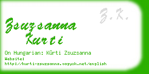 zsuzsanna kurti business card